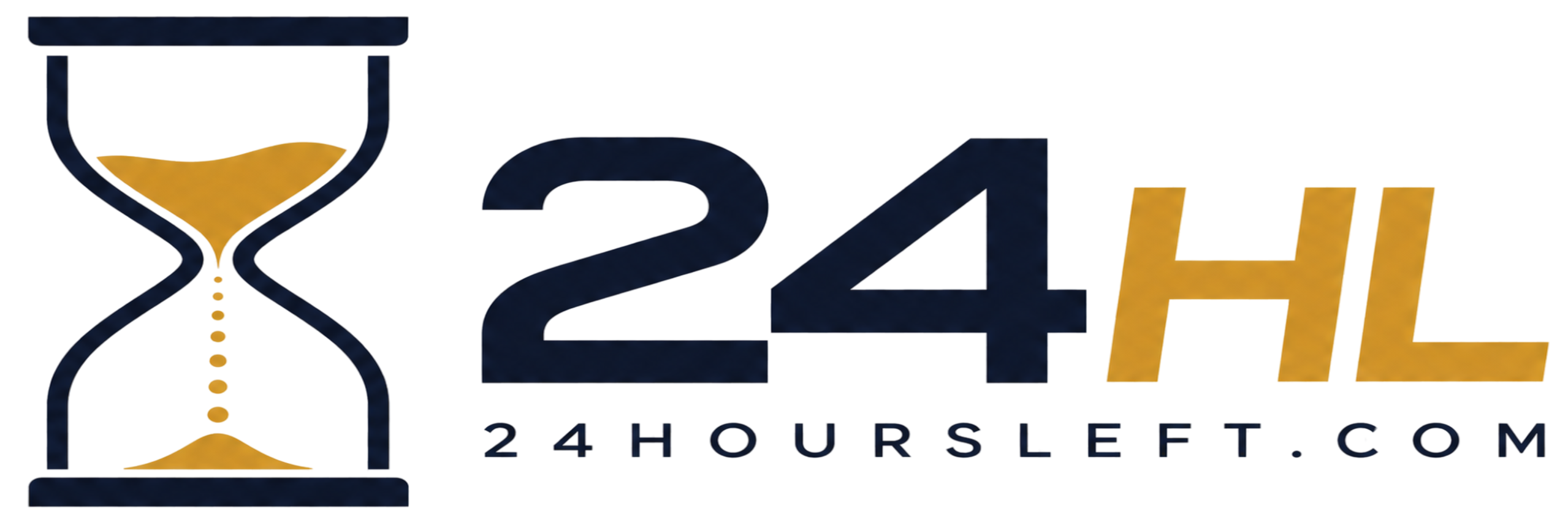 24 Hours Left Logo 6X2